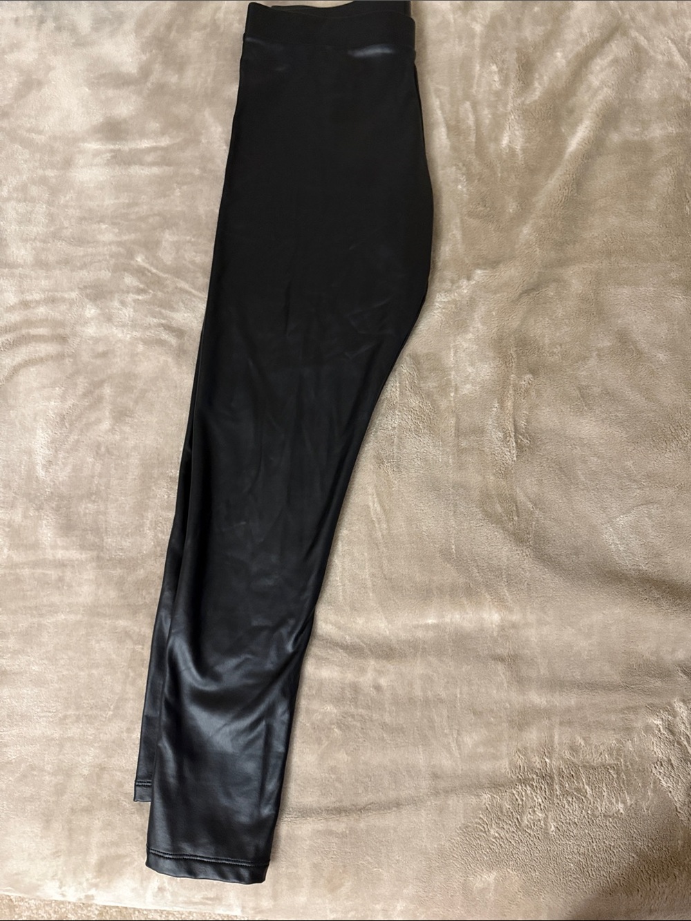 MeMoi Black Faux Leather Leggings
